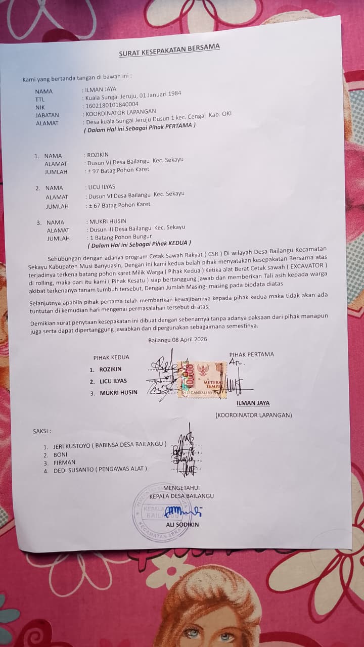 Surat Kesepakatan Bersama
