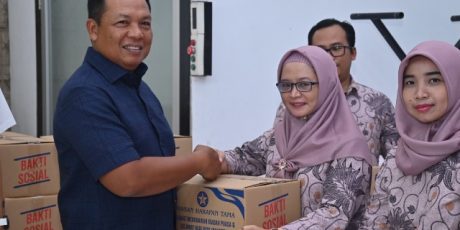 Pangdam Salurkan Sembako di Yayasan Harapan Tama