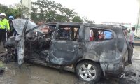 Baru di Servis Mobil Nissan Livina Terbakar
