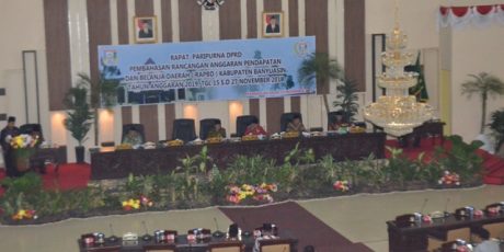 Rapat Paripurna Pembahasan RAPBD Banyuasin Tahun Anggaran 2019