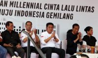 Gubernur  Dampingi Presiden Buka South Sumatera Millennial Road Safety Festival