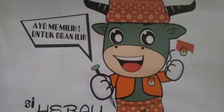 Si Hebau Jawara Maskot KPU OI