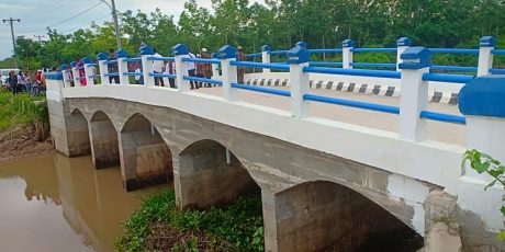 Warga Lempuing Jaya Bersyukur Miliki Jembatan Baru