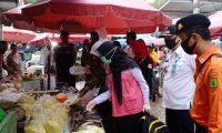 Tim Satgas Covid-19  di Muba Sidak ke Pasar Tradisional