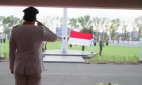 Upacara Penurunan Bendera Merah Putih Sukses