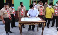 Sekda Resmikan Musala Tri Satya di Markas Pramuka