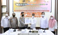 Pemkab bersama Polres Muba Ikut Tandatangani NPHD