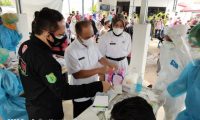 Pedagang Antusias Ikuti Swab dan Vaksin