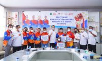 Muba Daerah Pertama Serahkan Bonus ke Atlet NPC Peparprov III