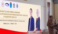 Wabup Membuka Workshop Evaluasi Pengelolaan Keuangan