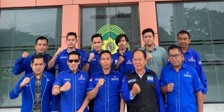 DPC Partai Demokrat Banyuasin Sambangi PN Pangkalan Balai