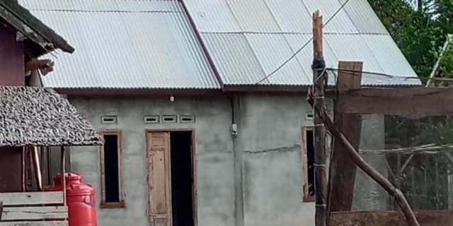 salah satu rumah yang dibedah