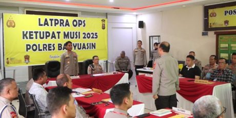 Polres Gelar Latpra Ops Ketupat Musi 2025
