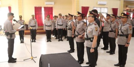 Sejumlah PJU Polres Banyuasin dan Kapolsek Berganti