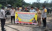 Polsek Sanga Desa Fokus Sosialisasi Tutup Illegal Refinery