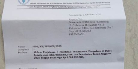 Pengadaan Advertorial DPRD Palembang di Pertanyakan