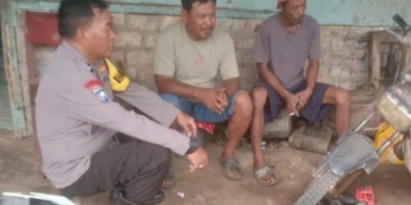 Polsek Lakukan Himbauan Kamtibmas di Desa Karang Anyar