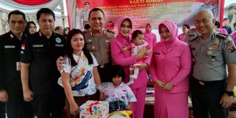 Kapolda  Sambangi Warga 1 Ulu Korban Kebakaran