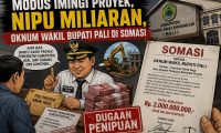 Diduga Imingi Proyek, Oknum Wakil Bupati PALI Disomasi