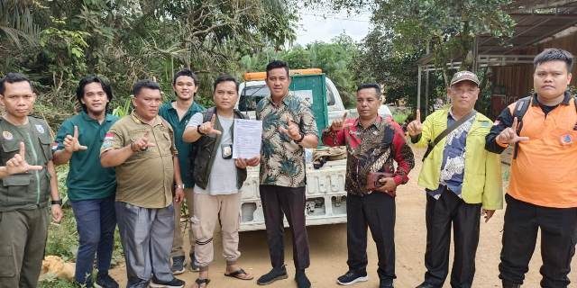 BPBD Muba Berhasil Evakuasi Satu Primata Siamang