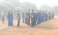 Banyuasin Diselimuti Kabut, Urkes Polres Bagi Masker