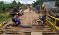 Besi Jembatan Sering di Curi , Hingga Jembatan Jebol